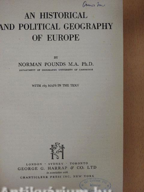 An historical and political geography of Europe