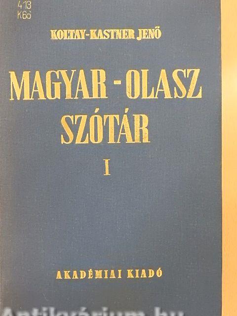 Magyar-olasz szótár I-II.