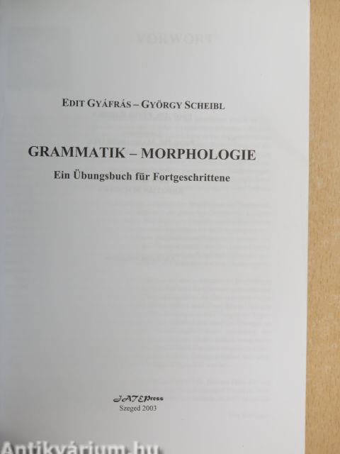 Grammatik-Morphologie