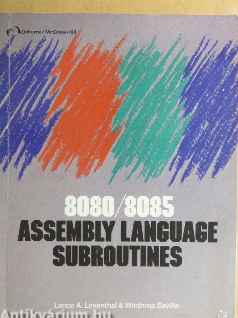 8080/8085 Assembly Language Subroutines