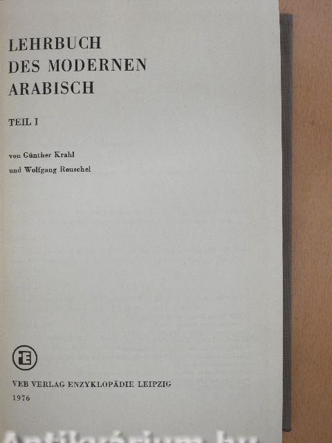 Lehrbuch des modernen Arabisch I.