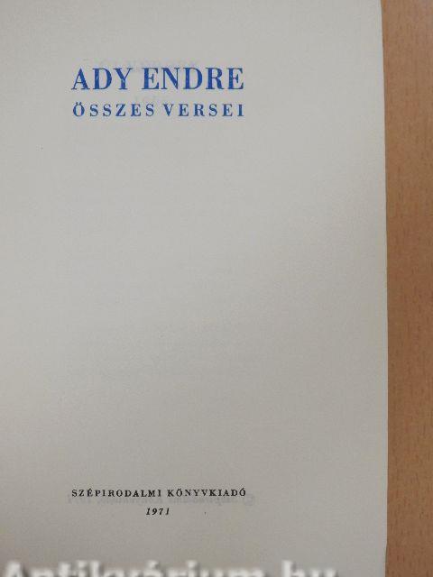 Ady Endre összes versei I-II.