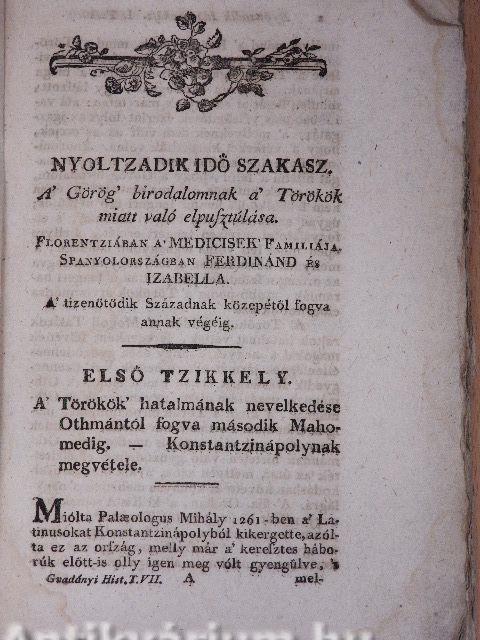 A' világnak közönséges históriája VII.