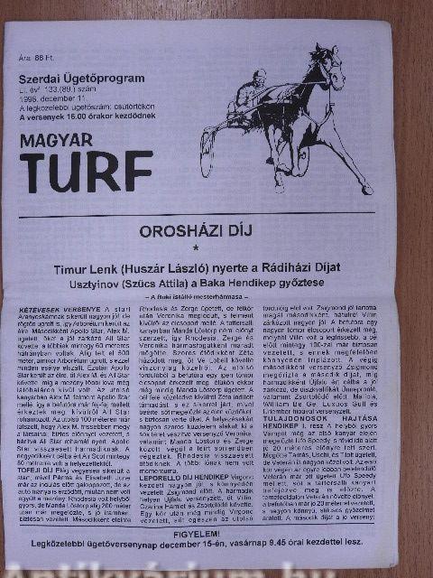 Magyar Turf 1996. + Jubileumi lapszám