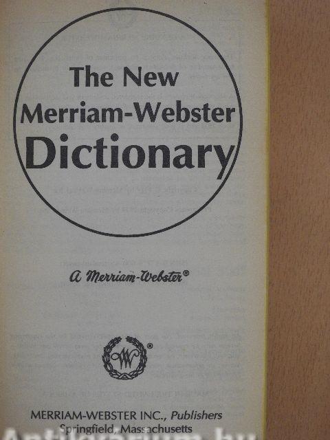 The New Merriam-Webster Pocket Dictionary