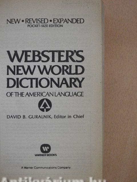 Webster's New World Dictionary of the American Language