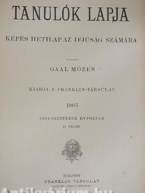 Tanulók lapja 1905. (fél évfolyam)