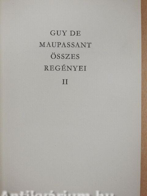 Maupassant összes regényei II. (töredék)