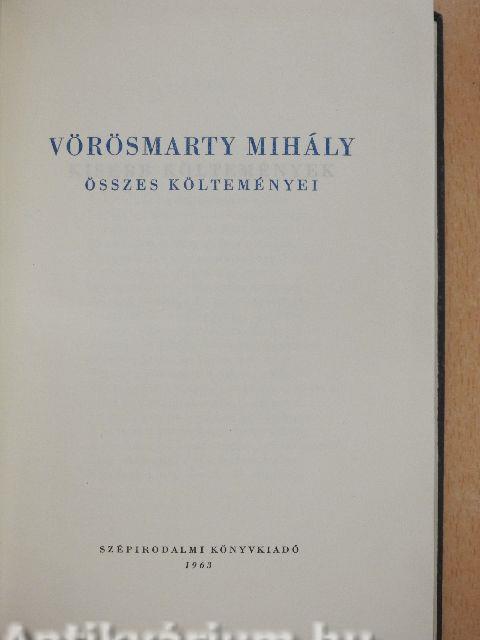 Vörösmarty Mihály összes költeményei I-II.