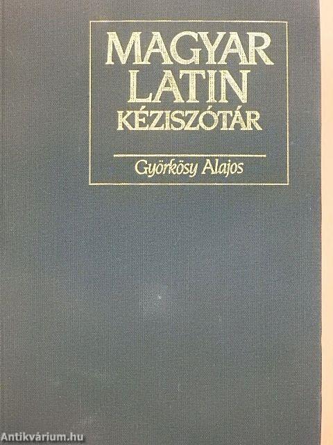Magyar-latin kéziszótár
