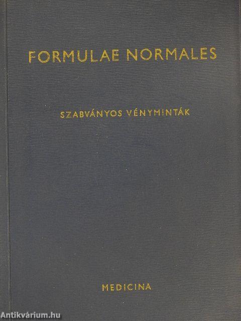 Formulae Normales V.