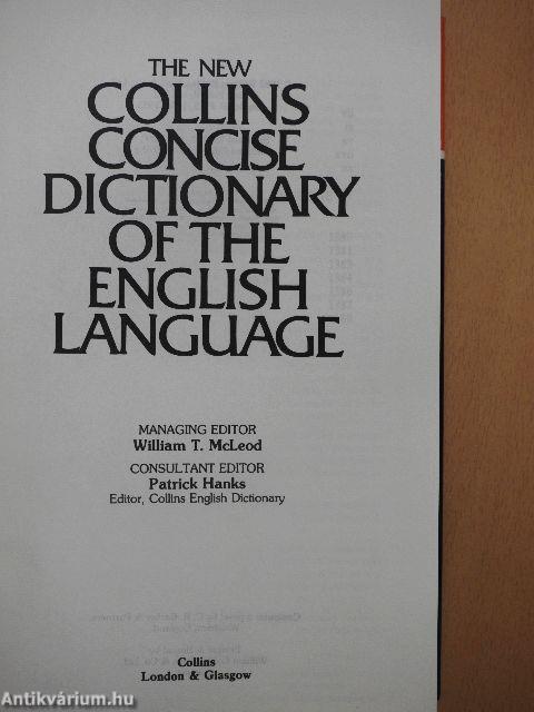 The New Collins Concise Dictionary of the English Language/The New Collins Thesaurus