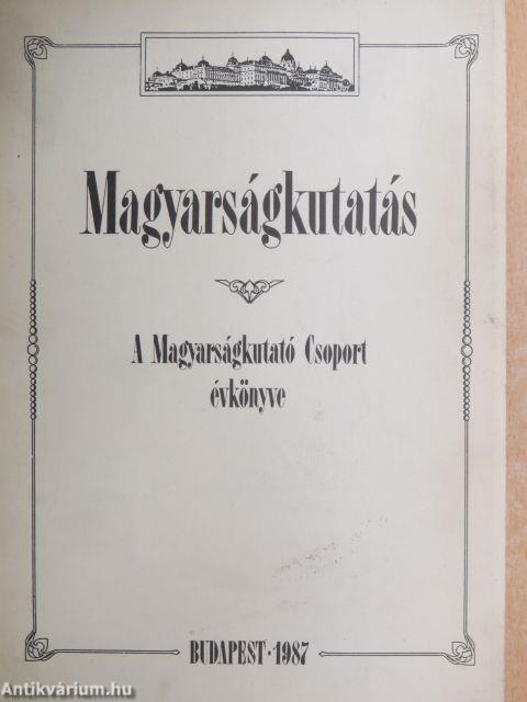 Magyarságkutatás 1987