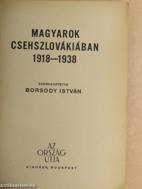 Magyarok Csehszlovákiában 1918-1938