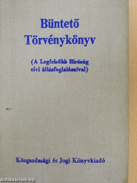 Büntető Törvénykönyv