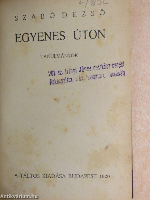 Egyenes úton