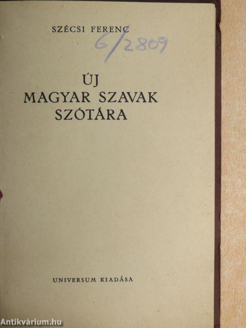 Új magyar szavak szótára