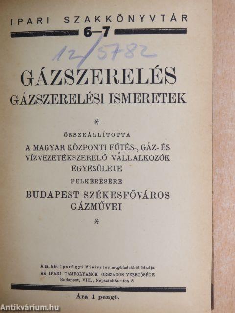 Gázszerelés I-II.