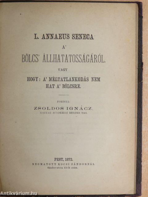 A széptan előcsarnoka/A' bölcs' állhatatosságáról vagy hogy: a' méltatlankodás nem hat a' bölcsre