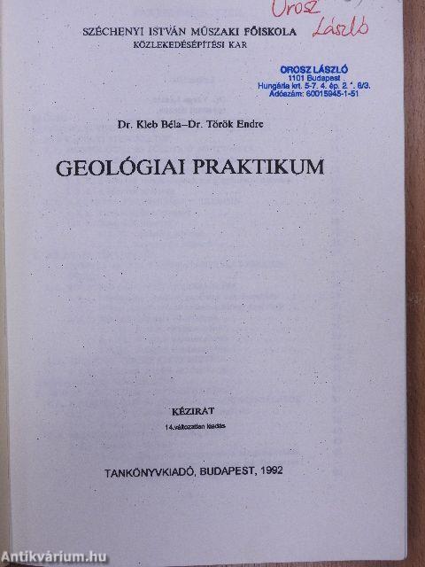 Geológiai praktikum