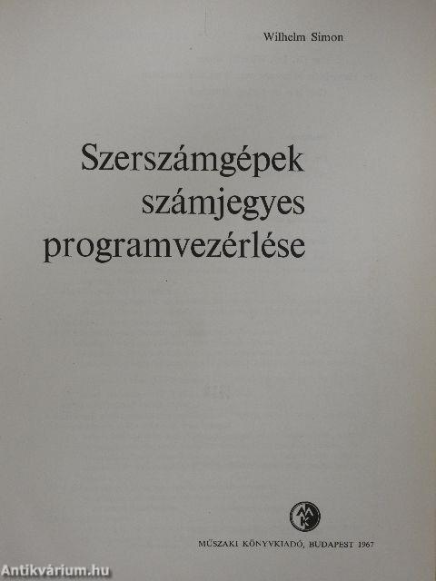 Szerszámgépek számjegyes programvezérlése