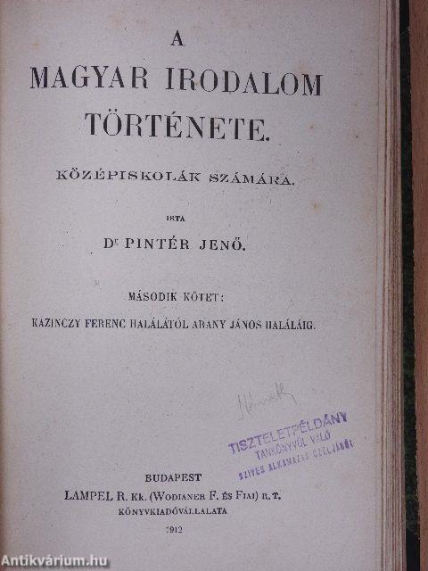 A magyar irodalom története I-II.