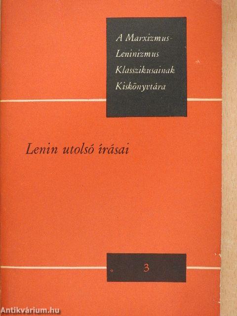 Lenin utolsó írásai