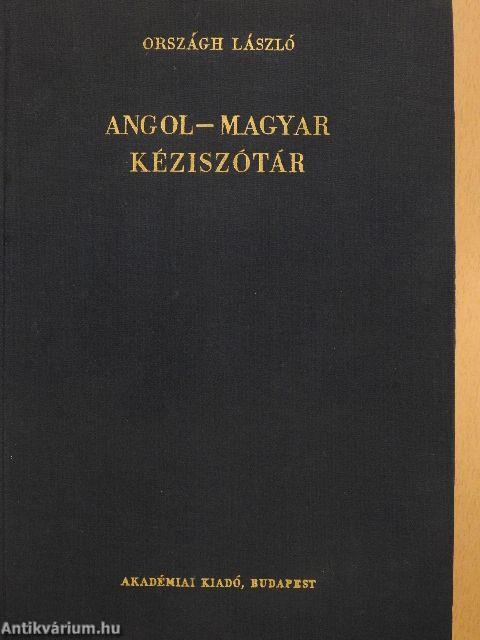 Angol-magyar kéziszótár