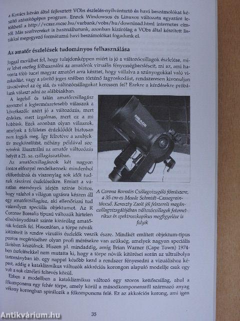 Változócsillagok katalógusa és fénygörbéi