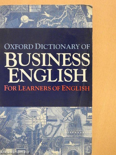 Oxford Dictionary of Business English for Learners of English