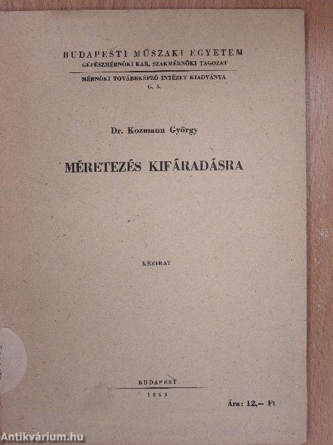 Méretezés kifáradásra