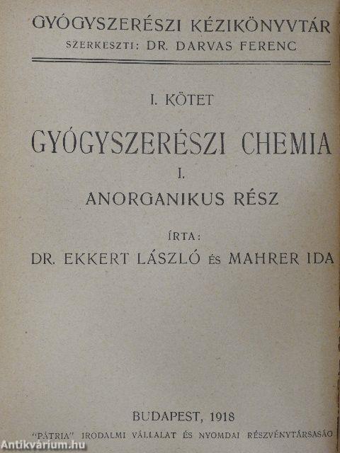 Gyógyszerészi chemia I-II.