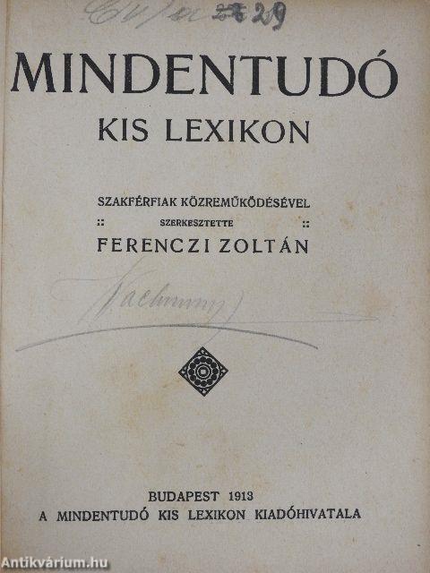 Mindentudó kis lexikon