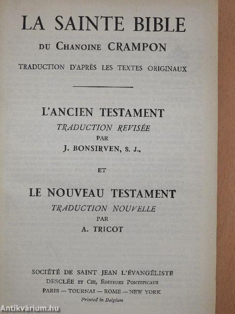 La Sainte Bible