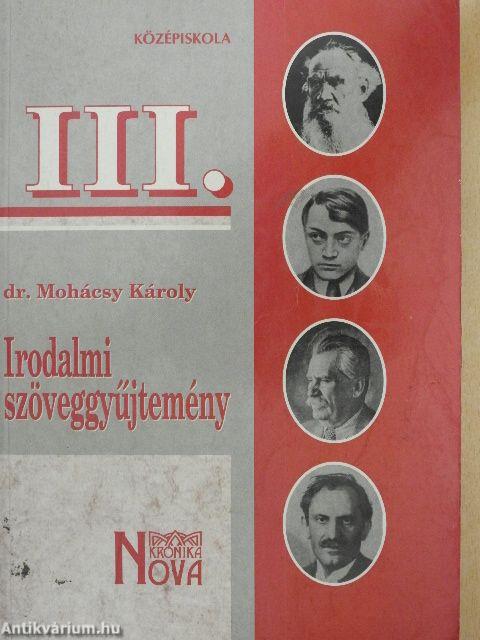 Irodalmi szöveggyűjtemény III.