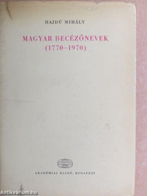 Magyar becézőnevek