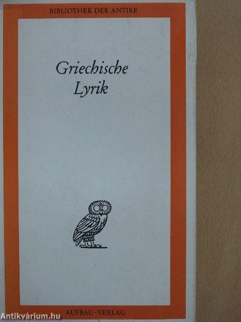 Griechische Lyrik