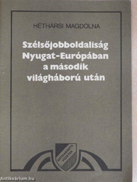 Szélsőjobboldaliság Nyugat-Európában a második világháború után