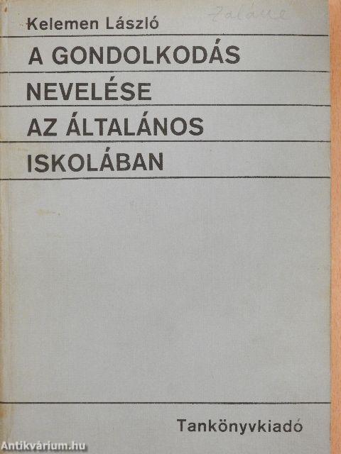 A gondolkodás nevelése az általános iskolában