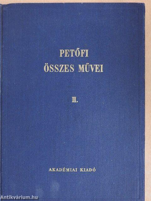 Petőfi Sándor költeményei II. (töredék)