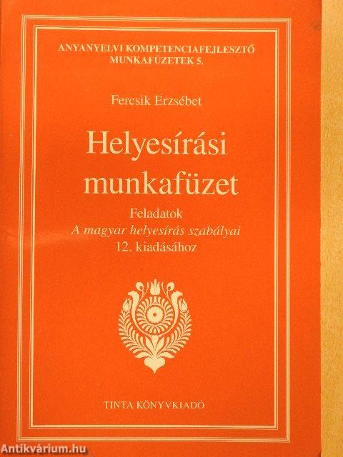 Helyesírási munkafüzet