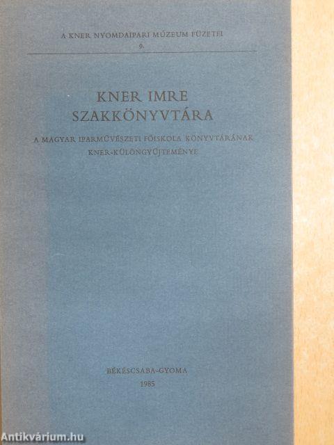 Kner Imre szakkönyvtára