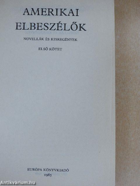 Amerikai elbeszélők I. (töredék)