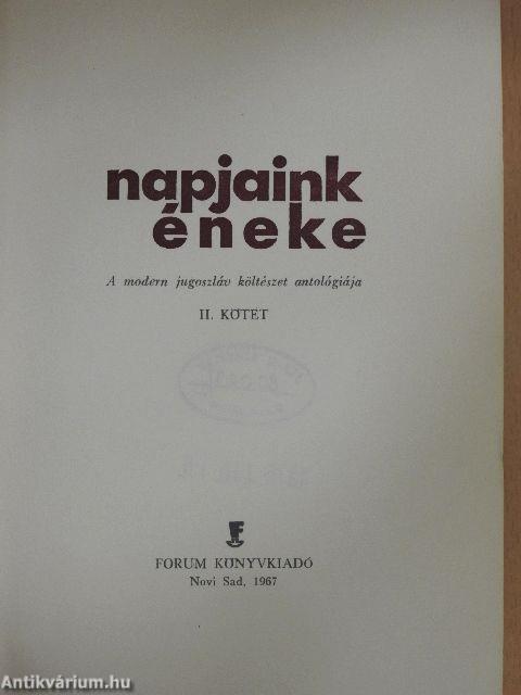 Napjaink éneke II. (töredék)