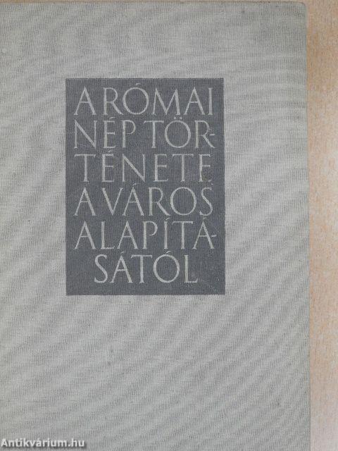 A római nép története a város alapításától 4. (XXVI-XXX.)