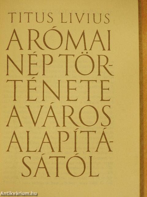 A római nép története a város alapításától 4. (XXVI-XXX.)