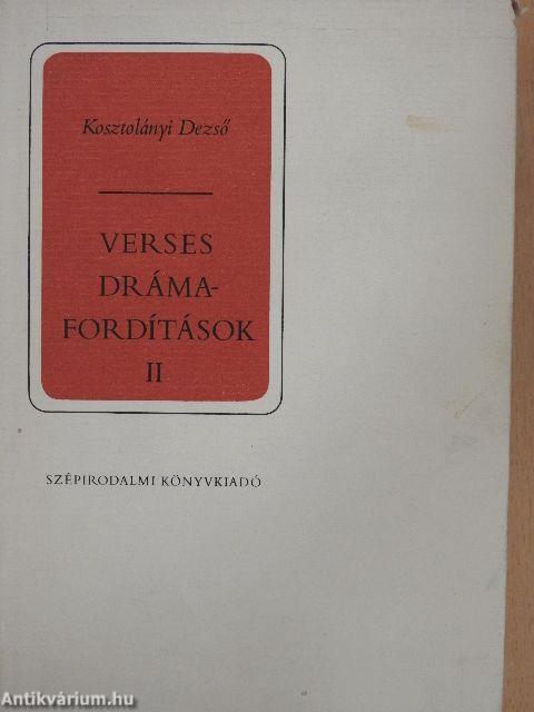 Verses drámafordítások II. (töredék)