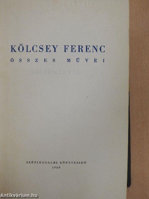 Kölcsey Ferenc összes művei I. (töredék)