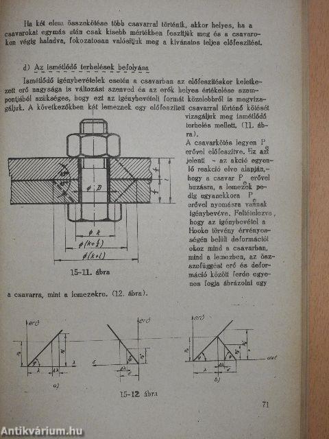 Gépelemek I.