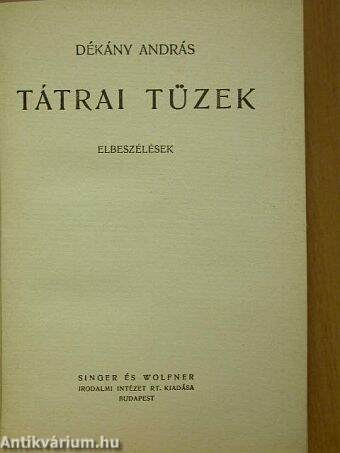 Tátrai tüzek